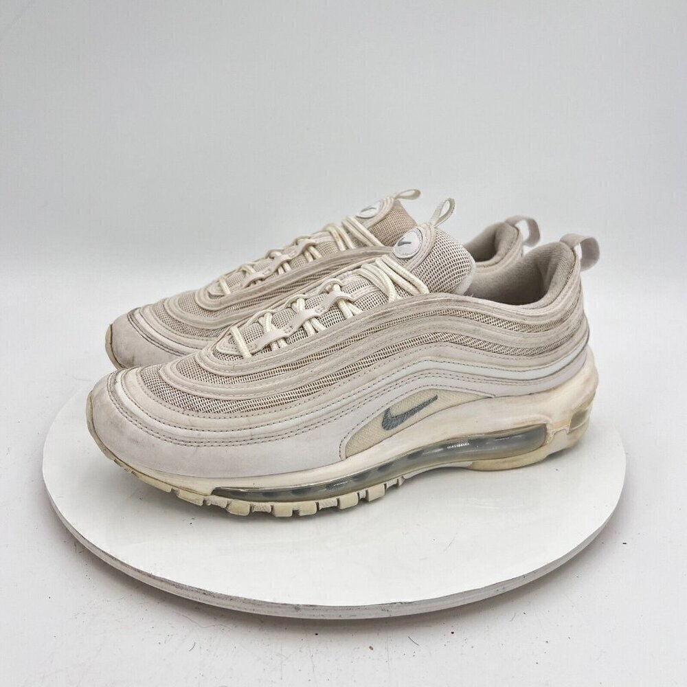 Nike Air Max 97 Men Size 7 921826-101 Triple White Wolf Gray Training Shoes